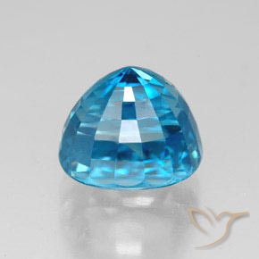 Zircão Azul Natural 6.82ct, oval, VVS