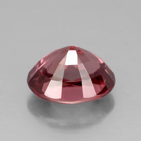 Zircão rosa natural 3,22ct, corte oval, VVS