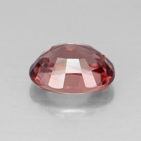 Zircão rosa natural 3,26ct, corte oval, VVS