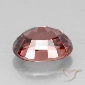 Zircão vermelho natural 3,33ct, corte oval, VVS