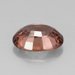 Zircão rosa natural 2,69ct, corte oval, VVS