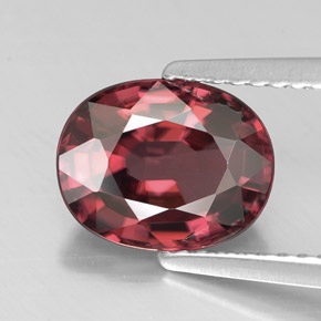 Zircão rosa natural 2,94ct, corte oval, VVS-VS