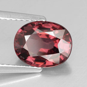 Zircão rosa natural 2,94ct, corte oval, VVS-VS