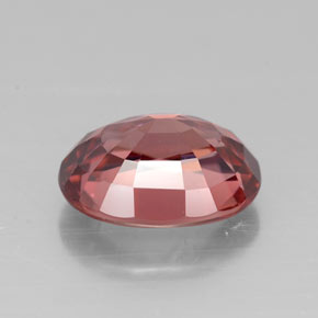 Zircão rosa natural 3,02ct, corte oval, VVS