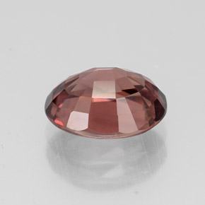 Zircão rosa natural 3,04ct, corte oval, VVS