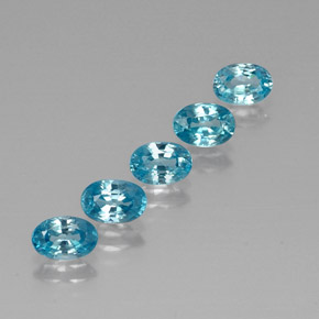 Pedras preciosas de zircão turquesa natural de 3,57 ct, corte oval, VVS-VS