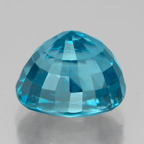Zircão azul natural 8,45ct, corte oval, IF