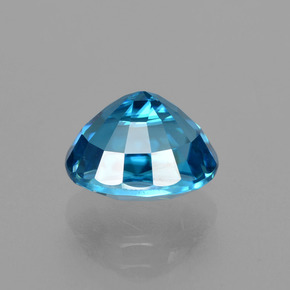 Zircão azul natural 4,37ct, corte oval, VVS