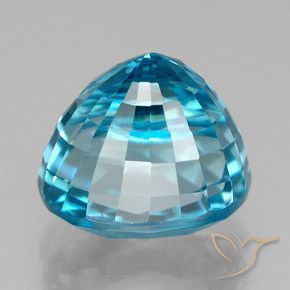Zircão Azul Natural 6.30ct, oval, VVS