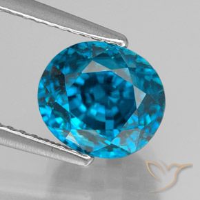 5.46ct Natural Azul elétrico Zircão, oval, VVS