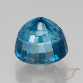 Zircão Azul elétrico Natural 5.46ct, oval, VVS