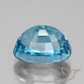Zircão Azul Natural 9.25ct, oval, VS