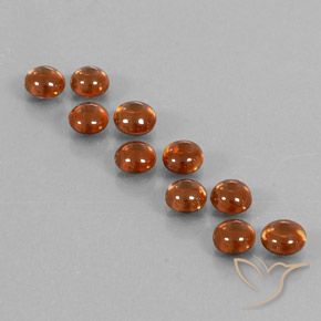 6.72ctw Natural laranja avermelhado Zircão, Redondo, Transparente