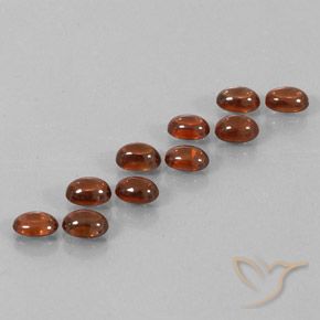 Pedras preciosas de Zircão Castanho Canela Profundo natural de 9.79 ct, oval, Transparente