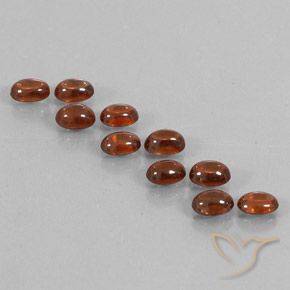 Pedras preciosas de Zircão Castanho Canela Profundo natural de 9.79 ct, oval, Transparente