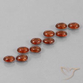 Pedras preciosas de Zircão Marrom Quente natural de 7.45 ct, oval, Transparente