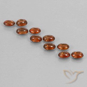 Pedras preciosas de Zircão Castanho Canela Profundo natural de 7.73 ct, oval, Transparente