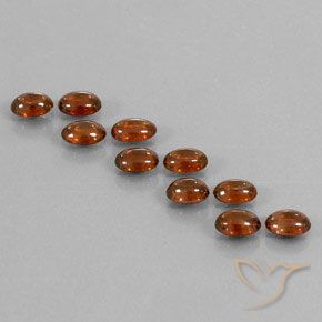 7.69ctw Natural Laranja Profundo Zircão, oval, Transparente