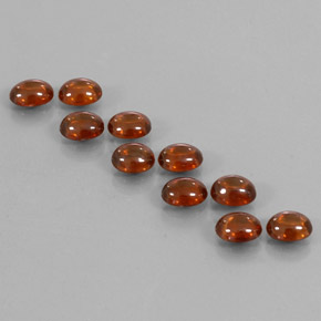 Pedras preciosas de zircão laranja natural de 10,37 ct, corte oval, transparente