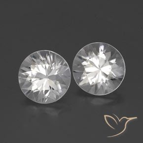 Pedras preciosas de Zircão Branco natural de 3.62 ct, Redondo, VVS-VS