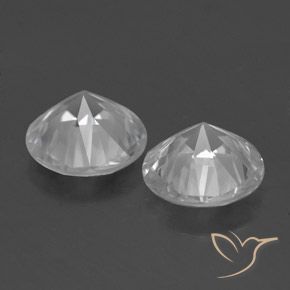 Pedras preciosas de Zircão Branco natural de 3.25 ct, Redondo, VVS-VS