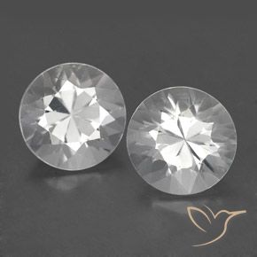 3.79ctw Natural Branco Zircão, Redondo, VS