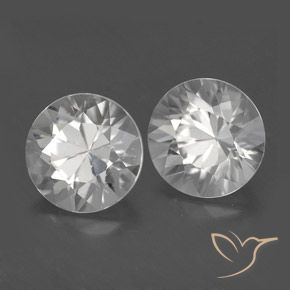 Pedras preciosas de Zircão Branco natural de 3.79 ct, Redondo, VS