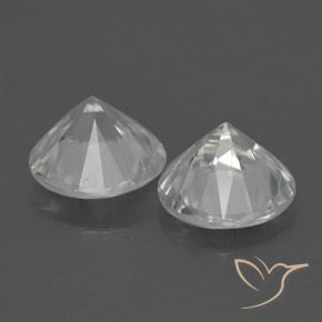 Pedras preciosas de Zircão Branco natural de 3.50 ct, Redondo, VVS-VS