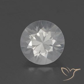 1.90ct Natural Branco Zircão, Redondo, VS