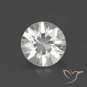 1.83ct Natural Branco Zircão, Redondo, VS
