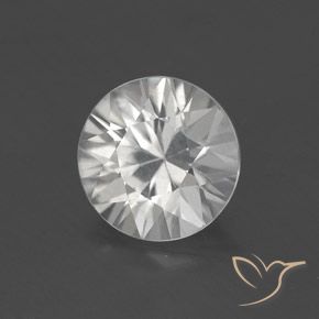 Zircão Branco Natural 1.83ct, Redondo, VS