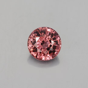 Zircão laranja natural 1,60ct, corte redondo, VVS