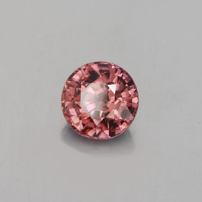 Zircão laranja natural 1,60ct, corte redondo, VVS