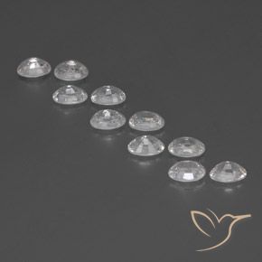 Pedras preciosas de Zircão Branco natural de 8.00 ct, oval, VVS-VS