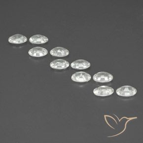 Pedras preciosas de Zircão Branco natural de 6.61 ct, oval, VVS-VS