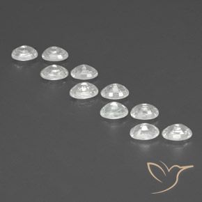 Pedras preciosas de Zircão Branco natural de 8.49 ct, oval, VVS-VS