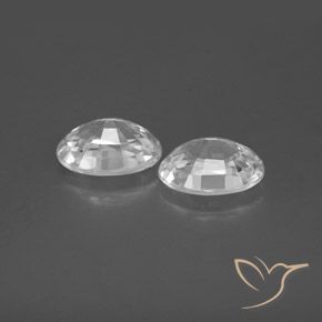 Pedras preciosas de Zircão Branco natural de 2.53 ct, oval, VS