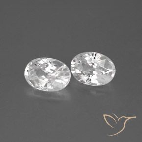 Pedras preciosas de Zircão Branco natural de 2.64 ct, oval, VS