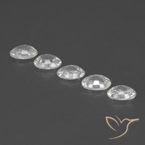 Pedras preciosas de Zircão Branco natural de 5.74 ct, oval, VVS-VS