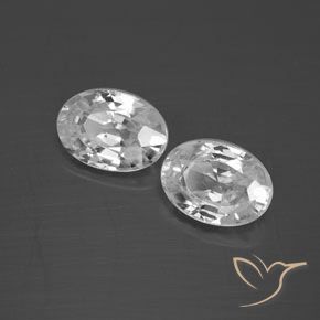 Pedras preciosas de Zircão Branco natural de 2.58 ct, oval, VS