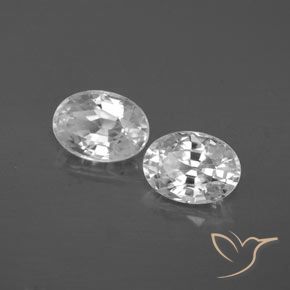 Pedras preciosas de Zircão Branco natural de 2.56 ct, oval, VS