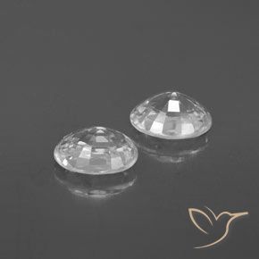 Pedras preciosas de Zircão Branco natural de 2.56 ct, oval, VS
