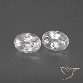 Pedras preciosas de Zircão Branco natural de 2.88 ct, oval, VVS