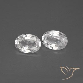 Pedras preciosas de Zircão Branco natural de 2.23 ct, oval, VVS