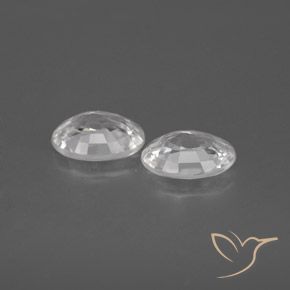 Pedras preciosas de Zircão Branco natural de 2.23 ct, oval, VVS