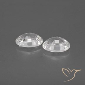 Pedras preciosas de Zircão Branco natural de 2.44 ct, oval, VVS-VS
