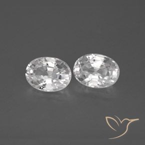 Pedras preciosas de Zircão Branco natural de 2.75 ct, oval, VVS