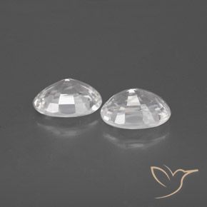 Pedras preciosas de Zircão Branco natural de 2.75 ct, oval, VVS