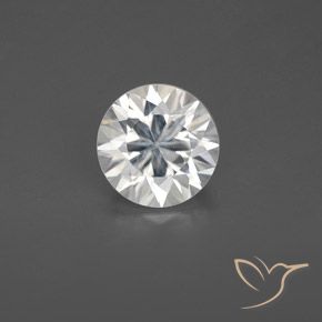 1.68ct Natural Branco Zircão, Redondo, VS