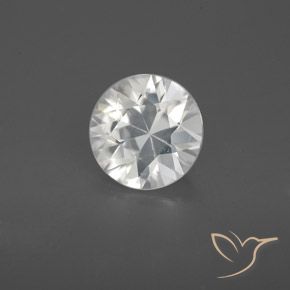 Zircão Branco Natural 1.68ct, Redondo, VS-SI
